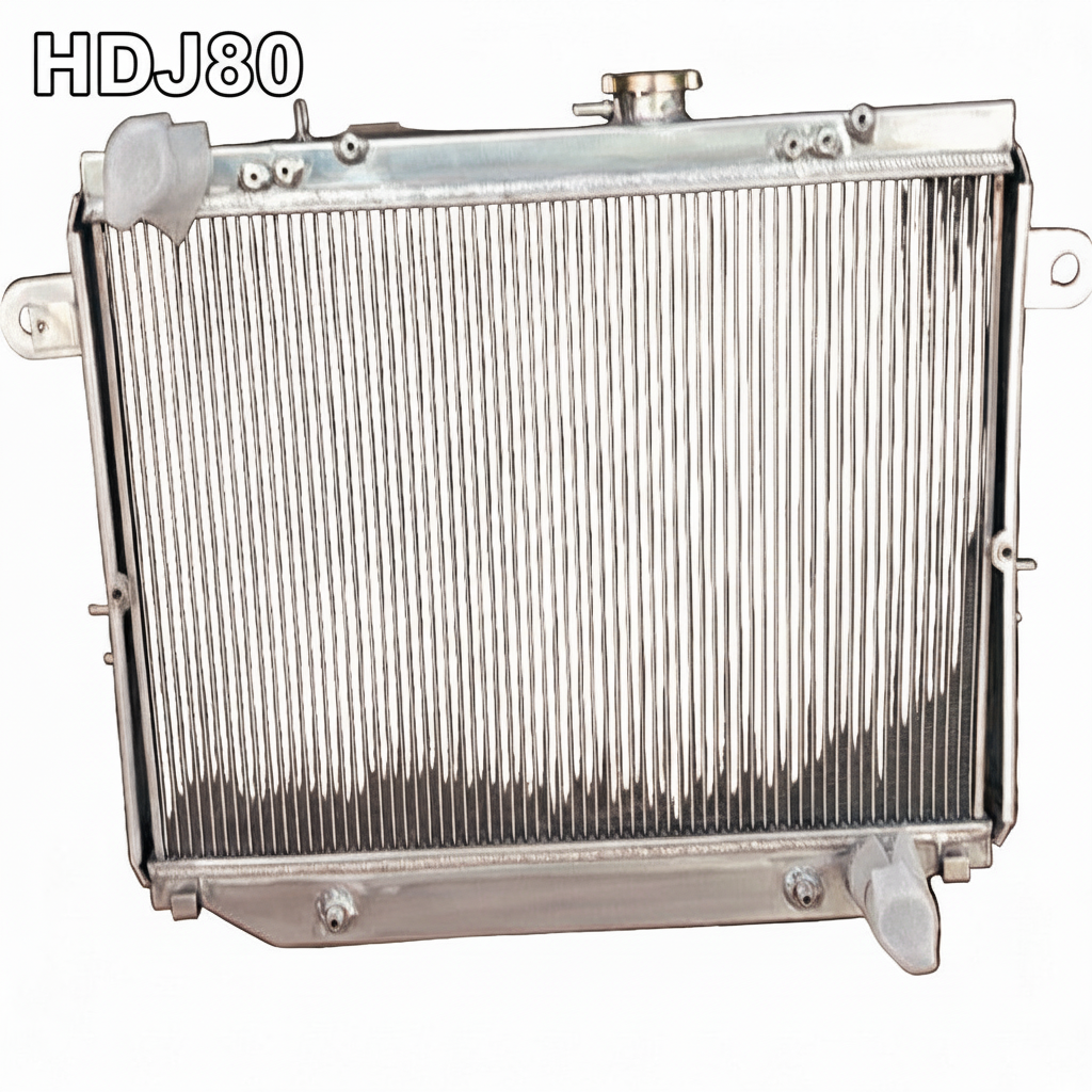 Aluminum High-Flow Radiator – Toyota Land Cruiser HDJ100 (1HD-FTE) & HDJ80 (1HD-FT/1HD/1HZ) – Fits Automatic & Manual