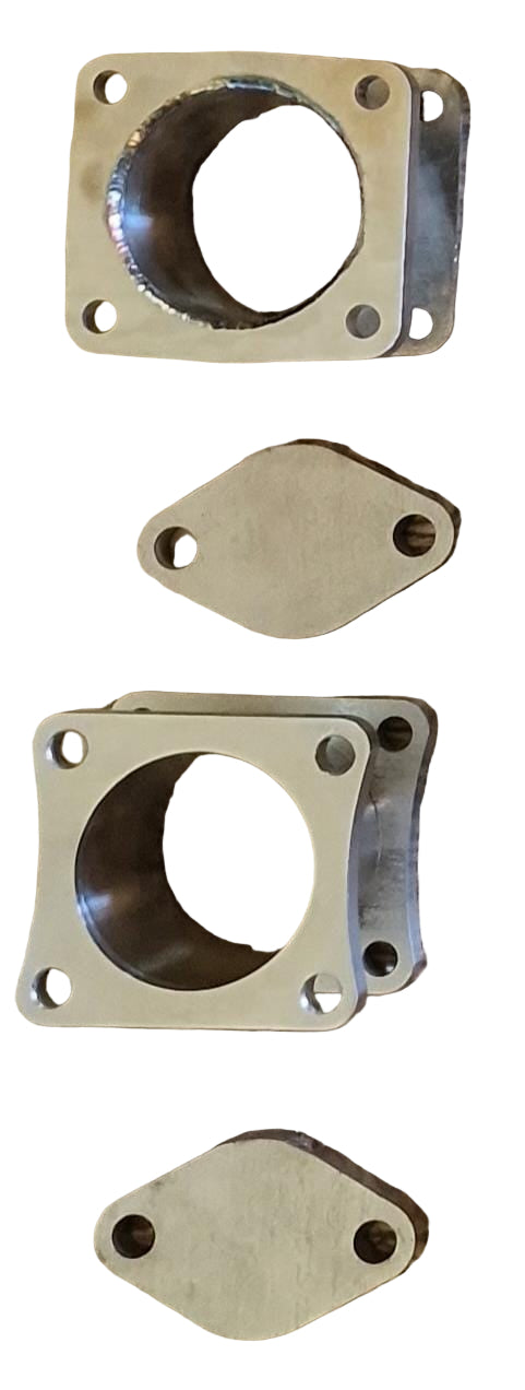 EGR Delete / Block-Off Spacer Kit – Toyota Land Cruiser HDJ100 (1HD-FTE) – Stainless with Cap